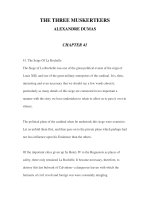 LUYỆN ĐỌC ANH NGỮ QUA CÁC TÁC PHẨM VĂN HỌC-THE THREE MUSKERTEERS ALEXANDRE DUMAS CHAPTER 41 doc