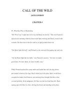LUYỆN ĐỌC TIẾNG ANH QUA CÁC TÁC PHẨM VĂN HỌC –CALL OF THE WILD JACK LONDON CHAPTER 4 pptx