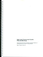 ngân hàng thương mại cổ phần phát triển mê kông các báo cáo tài chính theo các chuẩn mực kế toán việt nam và hệ thống kế toán các tổ chức tín dụng việt nam ngày 31 tháng 12 năm 2011