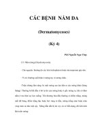 CÁC BỆNH NẤM DA (Dermatomycoses) (Kỳ 4) doc