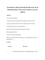 Xác nhận hồ sơ đăng ký khai thác lần đầu tuyến vận tải hành khách bằng ô tô theo tuyến cố định có cự ly trên 1.000 km potx