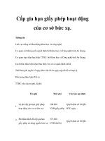 Cấp gia hạn giấy phép hoạt động của cơ sở bức xạ. ppsx