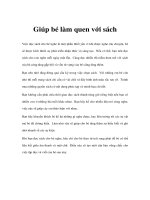 Cha mẹ và sự phát triển của bé - Phần 30 ppsx