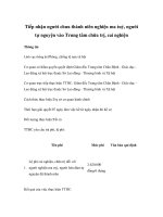 Tiếp nhận người chưa thành niên nghiện ma tuý, người tự nguyện vào Trung tâm chữa trị, cai nghiện pps