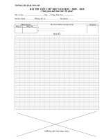 giấy thi viết chữ đẹp