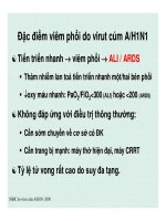 Đặc điểm - Nguyên tắc xử trí viêm phổi và suy hô hấp cấp (Phần 3) pptx