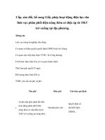 Cấp, sửa đổi, bổ sung Giấy phép hoạt động điện lực cho lĩnh vực phân phối điện nông thôn có điện áp từ 35kV trở xuống tại địa phương. pptx