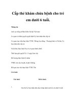 Cấp thẻ khám chửa bệnh cho trẻ em dưới 6 tuổi. docx