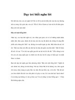 Dạy trẻ biết nghe lời pot