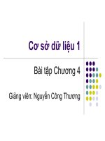 Cơ sở dữ liệu 1_Bài tập Chương 4 ppt