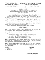 Quyết định thành lập hội đồng thi nghề PT - hội đồng Đạ Tông