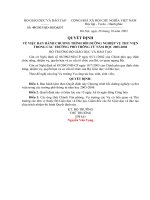 Quyết định Số: 49/2003/QĐ-BGD&ĐT VỀ VIỆC BAN HÀNH CHƯƠNG TRÌNH BỒI DƯỠNG NGHIỆP VỤ THƯ VIỆN ngày 28/10/2003