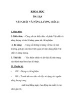 KHOA HỌC ÔN TẬP VẬT CHẤT VÀ NĂNG LƯỢNG (Tiết 2 ) pot
