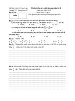 Đề giữa kì II -Toán 4