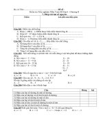 Kiem tra trac nghiem So hoc 6-Phep tru hai so nguyen