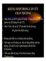 Sơ cứu và cấp cứu chấn thương trước khi đến viện (Phần 6) pps