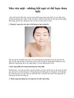 Sữa rửa mặt - những bất ngờ có thể bạn chưa biết ppt