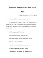 Sử dụng các thuốc chống viêm không Steroid (Kỳ 4) pdf