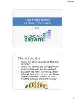 Tăng trưởng Kinh tế và Hàm ý Chính sách fulbright