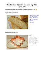 Hoa bánh mì thật xinh cho món súp thêm ngon mắt ppt