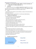 lập kế hoạch thực hiện và ngân sách dự án