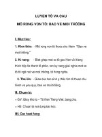 Luyện từ và câu Mở rộng vốn từ môi trường pptx