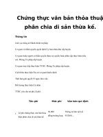 Chứng thực văn bản thỏa thuận phân chia di sản thừa kế. pptx