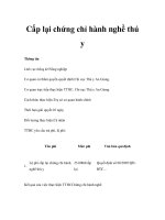 Cấp lại chứng chỉ hành nghề thú y docx