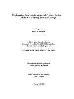 Engineering Concepts in Industrial Product Design With A Case Study of Bicycle Design