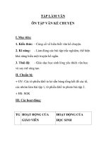 TẬP LÀM VĂN ÔN TẬP VĂN KỂ CHUYỆN pptx