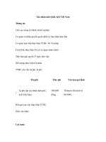 Xác nhận mất Quốc tịch Việt Nam pptx