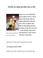 10 kiểu ăn uống tích độc cho cơ thể pps