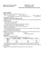 Kiểm tra 1 tiết Địa 9 Kì I