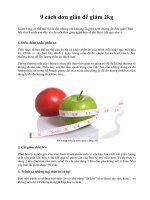 9 cách đơn giản để giảm 2kg pdf