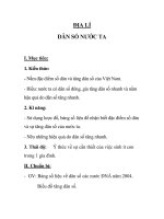 ĐỊA LÍ DÂN SỐ NƯỚC TA pps