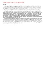 Dàn ý bài Rừng xa nước