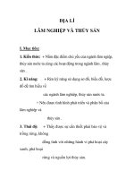 ĐỊA LÍ LÂM NGHIỆP VÀ THỦY SẢN ppt