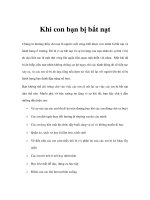 Khi con bạn bị bắt nạt pps