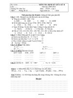 Đề KTĐKGKII 2009-2010 môn Toán 3