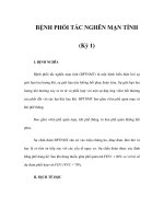 BỆNH PHỔI TẮC NGHẼN MẠN TÍNH (Kỳ 1) pptx