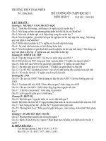 Đề cương ôn tập sinh 9 kì 1