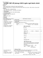 LUYỆN TẬP VỀ PCNN HÀNH CHÍNH NV 12NC