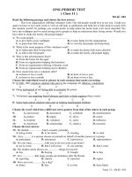 ONE-PERIOD TEST ( 11 )