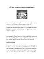 Nếu bạn muốn mua lại một doanh nghiệp! potx