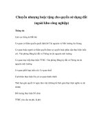 Chuyển nhượng hoặc tặng cho quyền sử dụng đất (ngoài khu công nghiệp) pptx