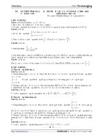 Đề Thi Thử ĐH Lần I Môn TOÁN - Khối B - THPT Tĩnh Gia 2 - Thanh Hoá [2009 - 2010] pot