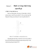 tính toán thiết kế cụm đồ gá để mài biên dạng dao xọc răng bao hình trên máy mài răng MAAG HSS-30, chương 12 ppsx