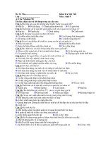 đề kiểm tra một tiết sinh 9