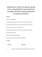 Chấp thuận dự án và thiết kế xây dựng mới, nâng cấp, cải tạo các công trình thiết yếu, công trình đường bộ trong phạm vi đất dành cho đường bộ, hành lang an toàn đường bộ ( đường tỉnh ). ppt