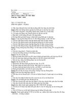 Đề thi GV dạy giỏi cấp trường